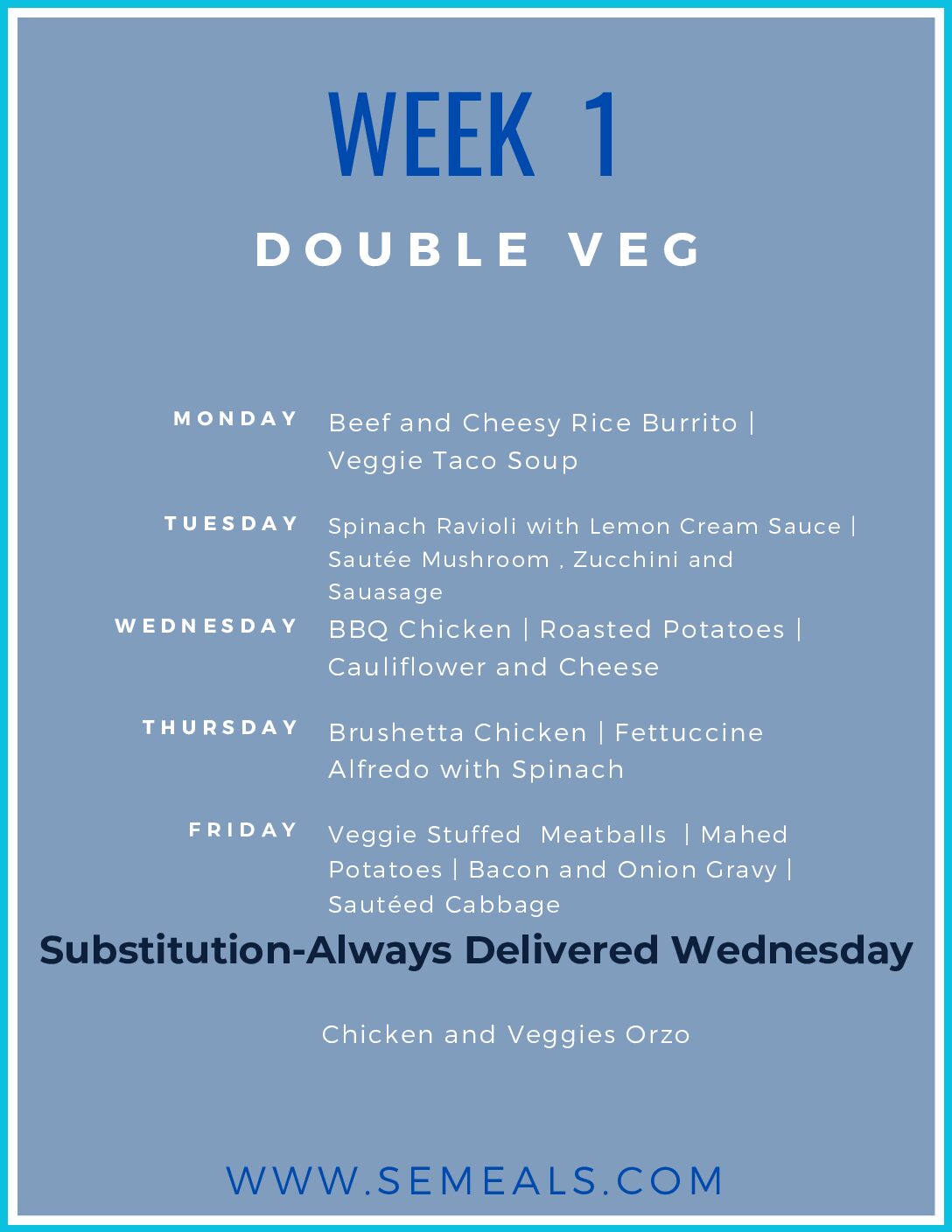 May Monthly Double Veg ( 5th-30th )