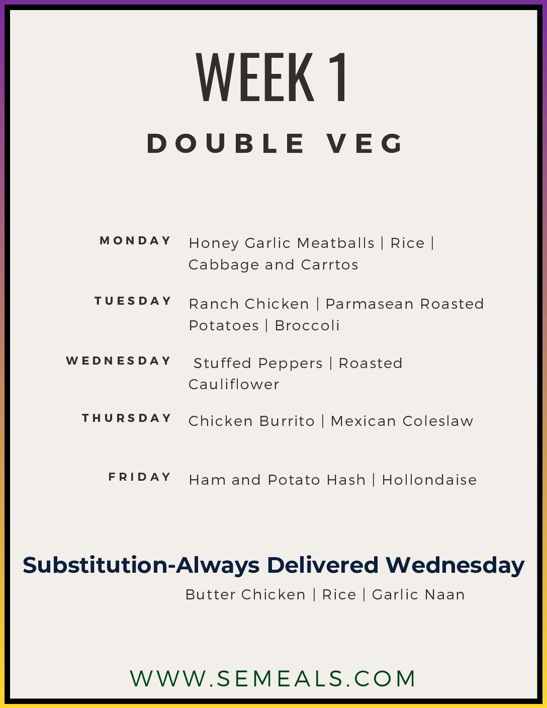 December Monthly Double Veg ( 1st-24th )
